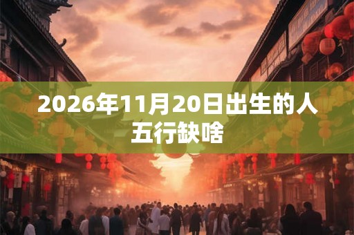 2026年11月20日出生的人五行缺啥