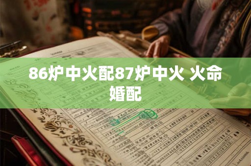 86炉中火配87炉中火 火命婚配