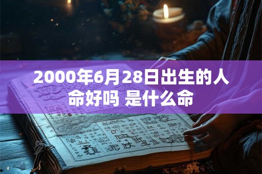2000年6月28日出生的人命好吗 是什么命