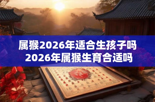属猴2026年适合生孩子吗 2026年属猴生育合适吗 属猴2026年适合生孩子吗 2026年属猴生育合适吗