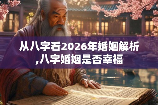 从八字看2026年婚姻解析,八字婚姻是否幸福