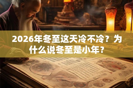 2026年冬至这天冷不冷？为什么说冬至是小年？