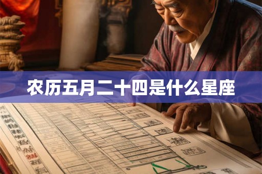 农历五月二十四是什么星座