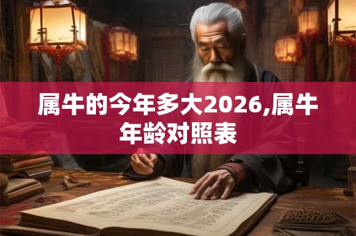 属牛的今年多大2026,属牛年龄对照表