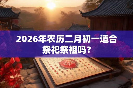 2026年农历二月初一适合祭祀祭祖吗? 2026年农历二月初一适合祭祀祭祖吗?