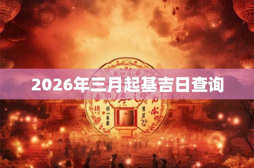 2026年三月起基吉日查询