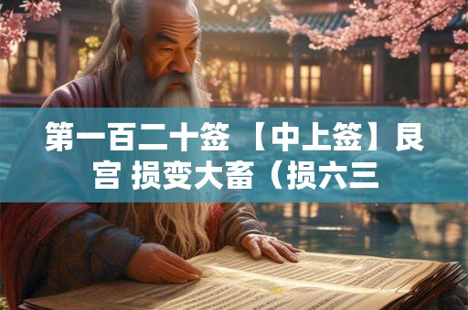 第一百二十签 【中上签】艮宫 损变大畜（损六三
