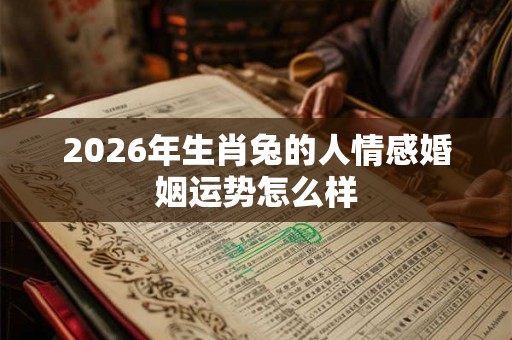2026年生肖兔的人情感婚姻运势怎么样