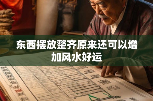 东西摆放整齐原来还可以增加风水好运