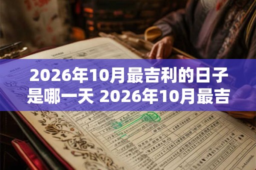 2026年10月最吉利的日子是哪一天 2026年10月最吉利日是何时