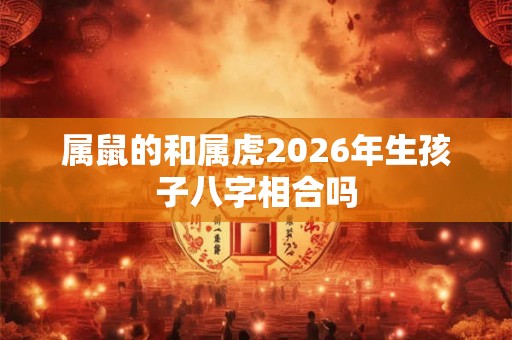 属鼠的和属虎2026年生孩子八字相合吗