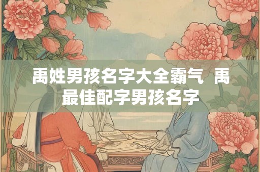 禹姓男孩名字大全霸气  禹最佳配字男孩名字