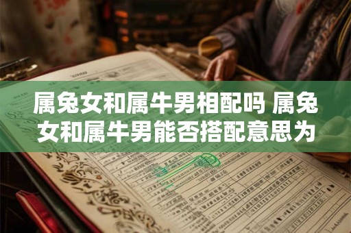 属兔女和属牛男相配吗 属兔女和属牛男能否搭配意思为询问这种组合是否相配
