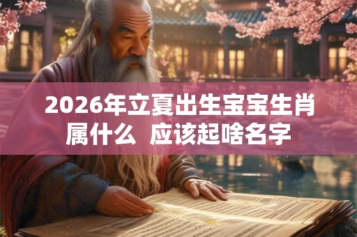 2026年立夏出生宝宝生肖属什么 应该起啥名字 2026年立夏出生宝宝生肖属什么 应该起啥名字