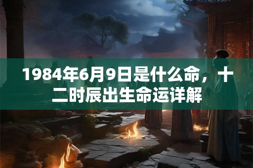 1984年6月9日是什么命,十二时辰出生命运详解 1984年6月9日是什么命,十二时辰出生命运详解