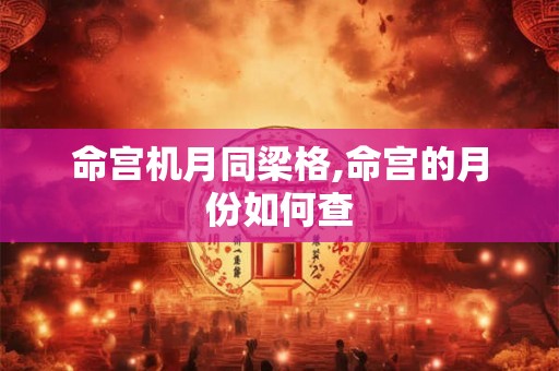 命宫机月同梁格,命宫的月份如何查