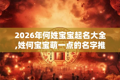2026年何姓宝宝起名大全,姓何宝宝萌一点的名字推荐！