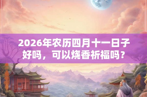 2026年农历四月十一日子好吗，可以烧香祈福吗？