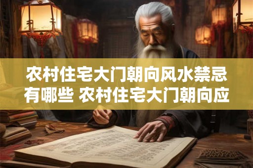 农村住宅大门朝向风水禁忌有哪些 农村住宅大门朝向应避开哪些风水禁忌