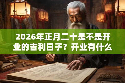 2026年正月二十是不是开业的吉利日子？开业有什么流程？