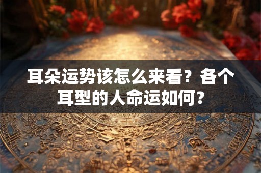 耳朵运势该怎么来看？各个耳型的人命运如何？