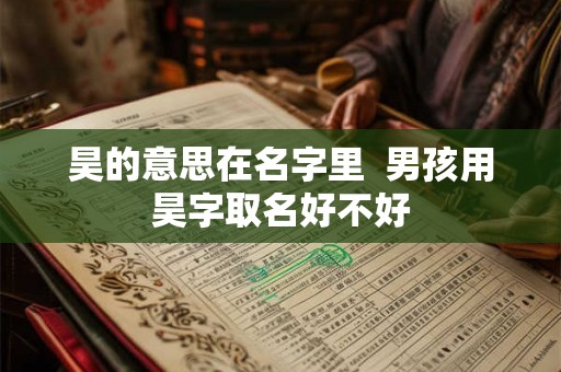昊的意思在名字里  男孩用昊字取名好不好