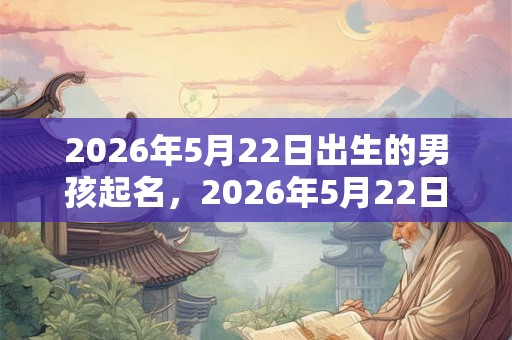 2026年5月22日出生的男孩起名，2026年5月22日出生命运解析！