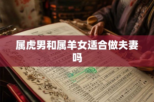 属虎男和属羊女适合做夫妻吗