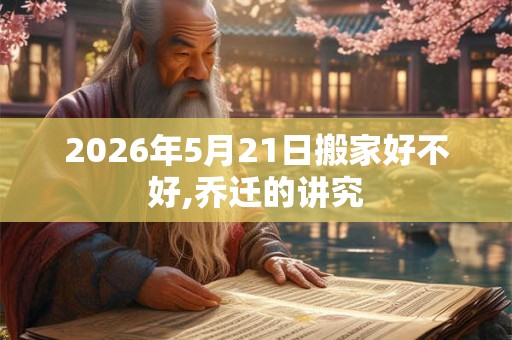 2026年5月21日搬家好不好,乔迁的讲究