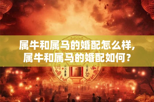 属牛和属马的婚配怎么样,属牛和属马的婚配如何？