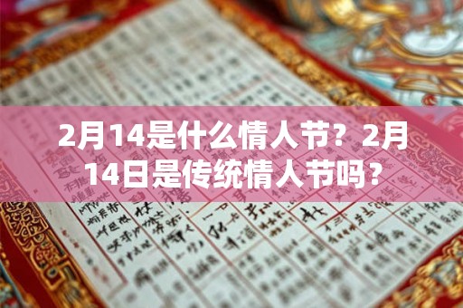 2月14是什么情人节？2月14日是传统情人节吗？