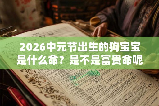 2026中元节出生的狗宝宝是什么命？是不是富贵命呢？