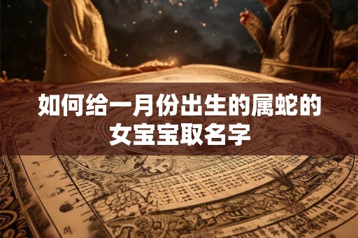 如何给一月份出生的属蛇的女宝宝取名字