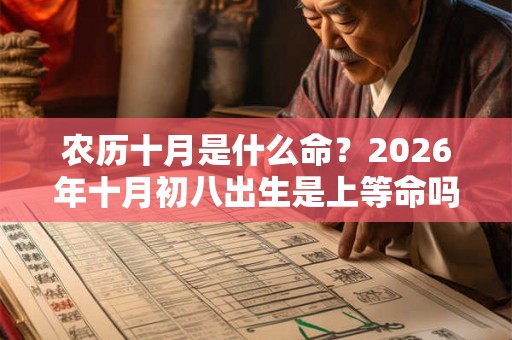 农历十月是什么命？2026年十月初八出生是上等命吗