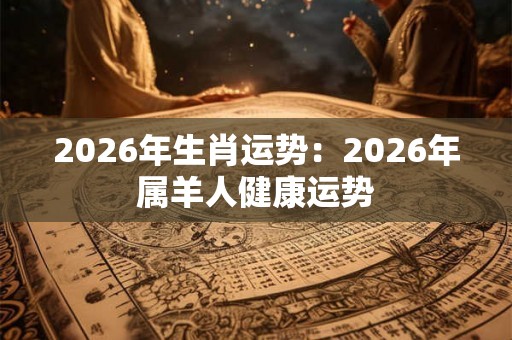 2026年生肖运势:2026年属羊人健康运势 2026年生肖运势:2026年属羊人健康运势