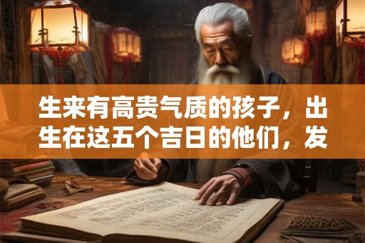 生来有高贵气质的孩子，出生在这五个吉日的他们，发财是注定的事！