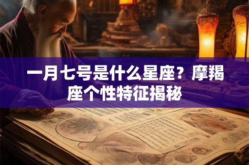 一月七号是什么星座？摩羯座个性特征揭秘