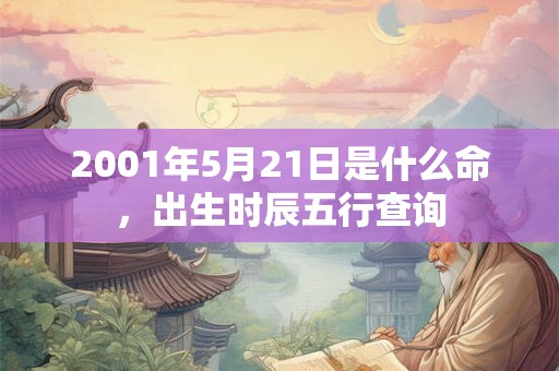 2001年5月21日是什么命，出生时辰五行查询