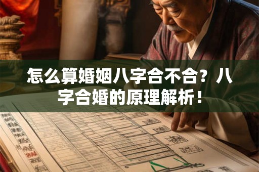 怎么算婚姻八字合不合？八字合婚的原理解析！