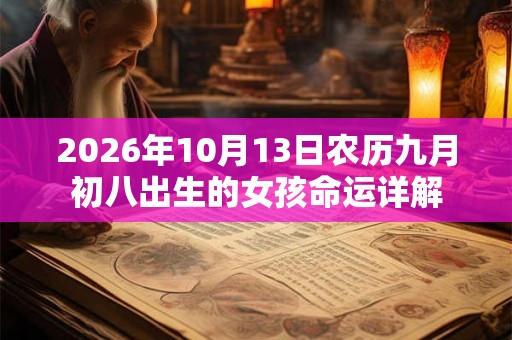 2026年10月13日农历九月初八出生的女孩命运详解