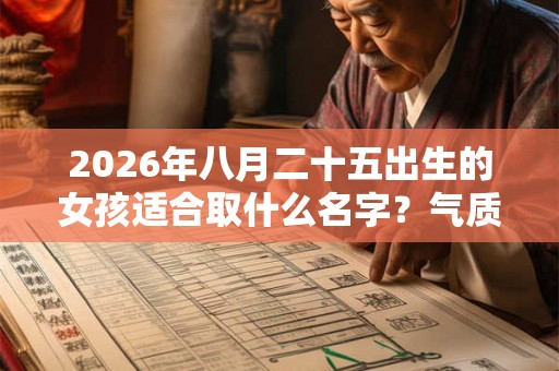 2026年八月二十五出生的女孩适合取什么名字？气质女孩名字大全