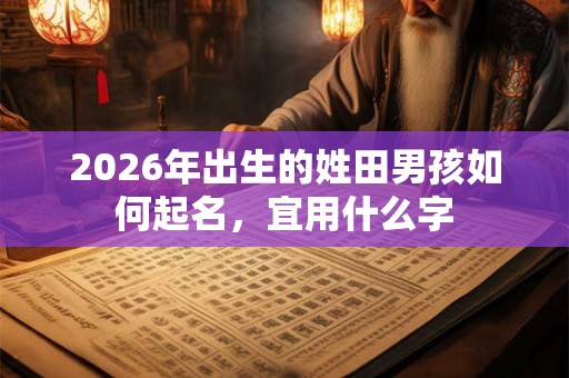 2026年出生的姓田男孩如何起名，宜用什么字