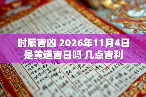 时辰吉凶 2026年11月4日是黄道吉日吗 几点吉利 时辰吉凶 2026年11月4日是黄道吉日吗 几点吉利
