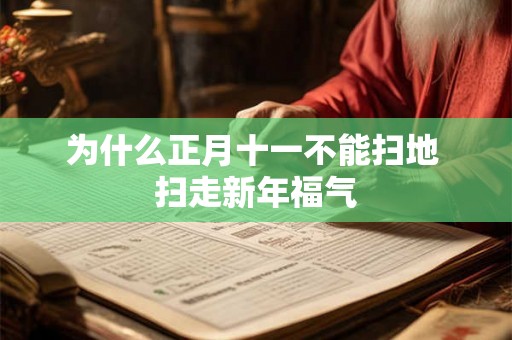 为什么正月十一不能扫地 扫走新年福气 为什么正月十一不能扫地 扫走新年福气