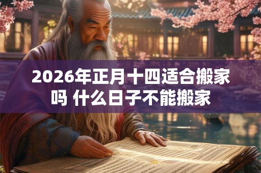 2026年正月十四适合搬家吗 什么日子不能搬家