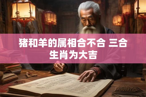 猪和羊的属相合不合 三合生肖为大吉