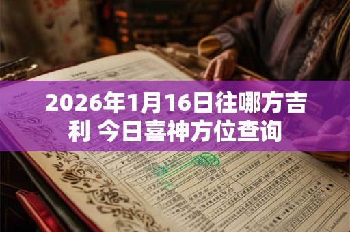 2026年1月16日往哪方吉利 今日喜神方位查询