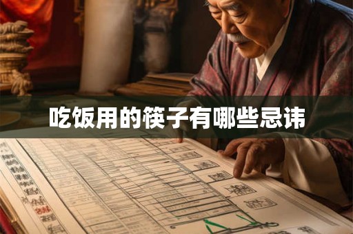 吃饭用的筷子有哪些忌讳