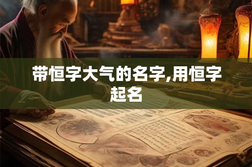 带恒字大气的名字,用恒字起名