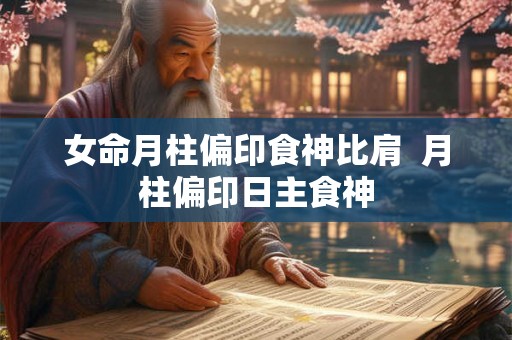 女命月柱偏印食神比肩  月柱偏印日主食神